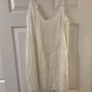 SHOWPO White Fringe Dress